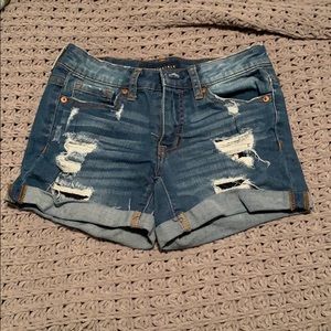 Denim shorts